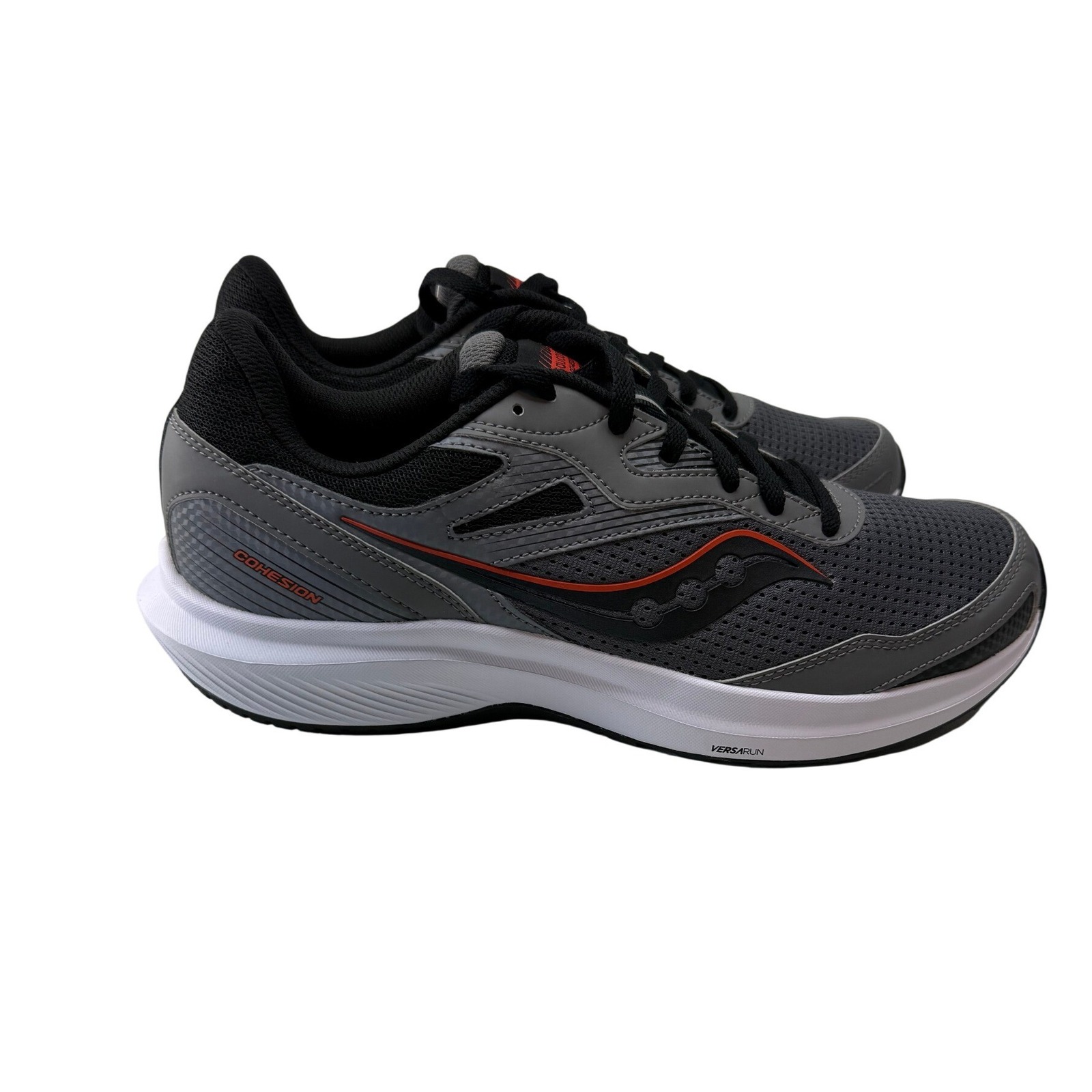 Saucony Cohesion 15 Mens Running Shoes Grey Black Orange S20781-36 Size 11 New